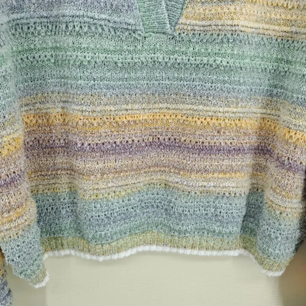 Universal Thread Matching Knit Set XL Top/L Shorts Orange/Blue